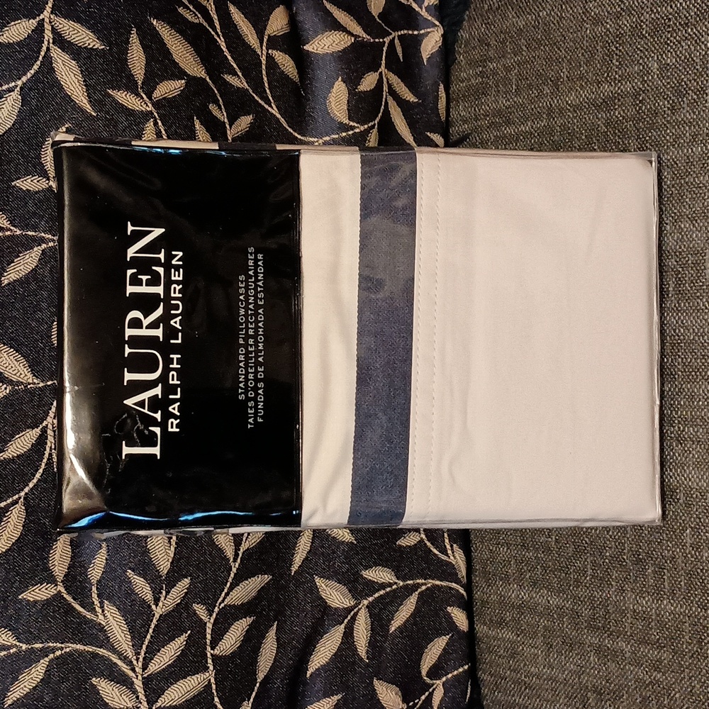 Ralph Lauren Evan Standard Pillow Cases set - NIP